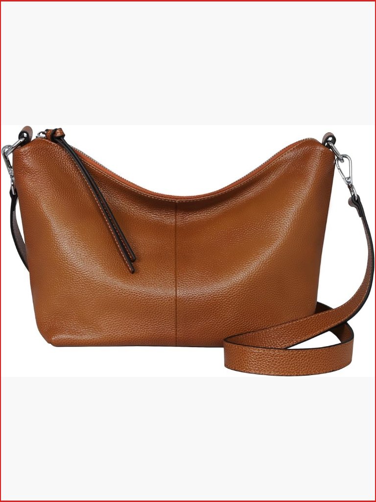 Leather Crossbody Bag Purse For Women Designer Everyday Shoulder Satchel Tote